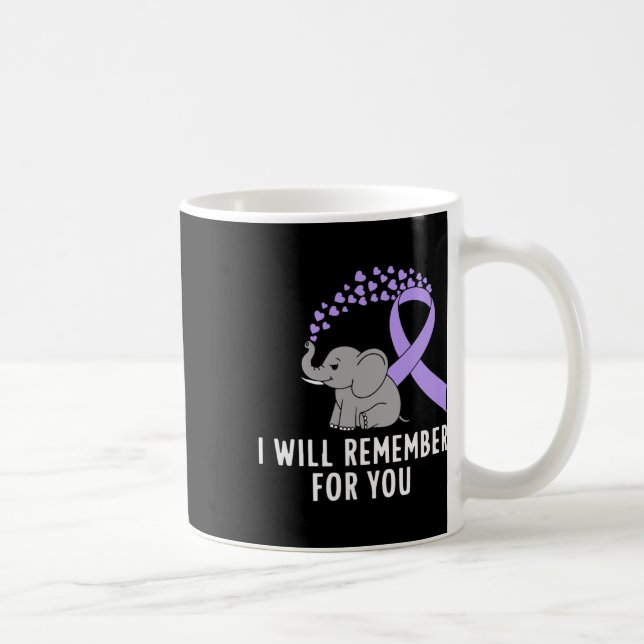 I Will Remember For You Heimerheimer Awareness 1  Coffee Mug (Right)