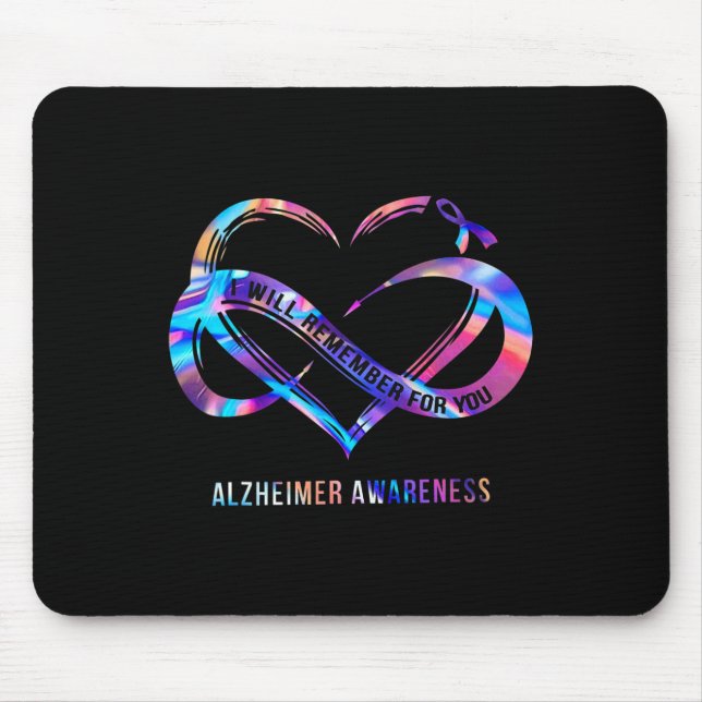 I Will Remember For You Heimerheimer Awareness 1  Mouse Mat (Front)