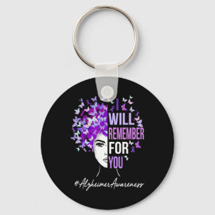 I Will Remember For You Heimerheimer Awareness But Key Ring