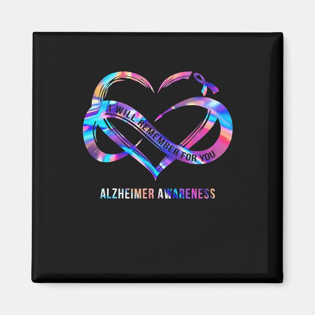 I Will Remember For You Heimerheimer Awareness  Magnet (Front)