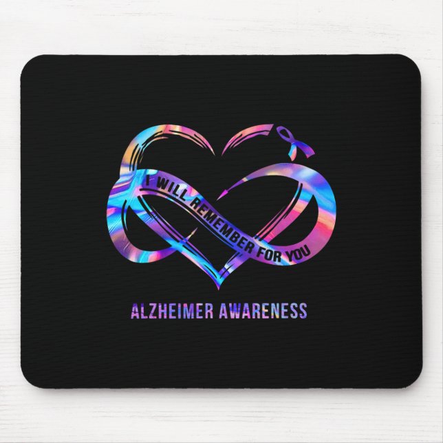 I-will Remember For You Heimerheimer Awareness  Mouse Mat (Front)