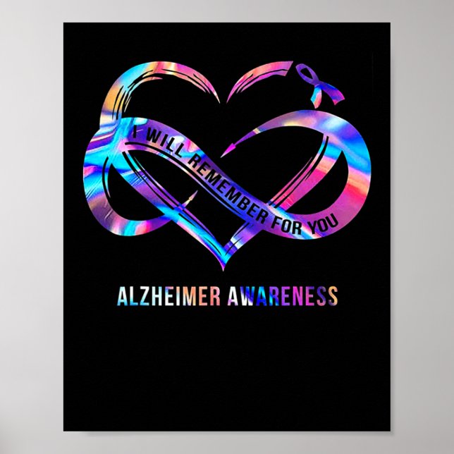 I Will Remember For You Heimerheimer Awareness  Poster (Front)
