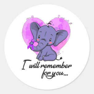 I Will Remember For You - Heimerheimer Classic Round Sticker