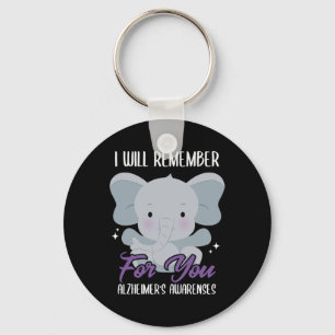 I Will Remember For You Heimerheimer's Disease Hei Key Ring