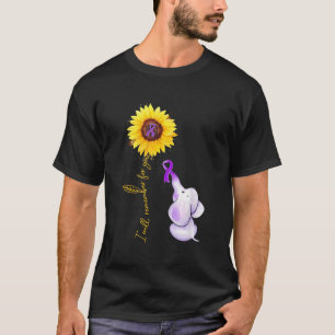 I Will Remember For You Sunflower Elephant Alzheim T-Shirt