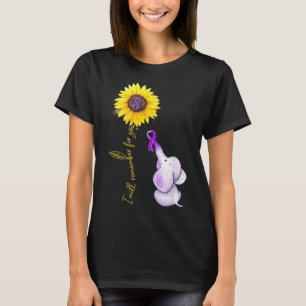 I Will Remember For You Sunflower Elephant Heimerh T-Shirt