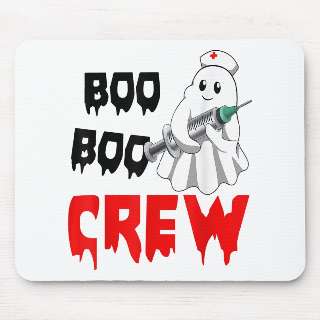 I Will Stab You Funny Ghost Nurse Halloween Nursin Mouse Mat (Front)
