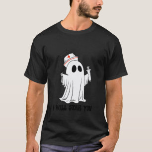 I Will Stab You Ghost Nurse Halloween Fun T-Shirt