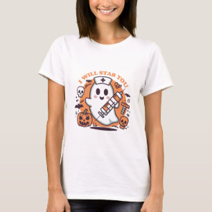I will stab you halloween t shirt