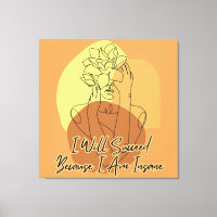 I Will Succeed Because I Am Insane Boho Line Art