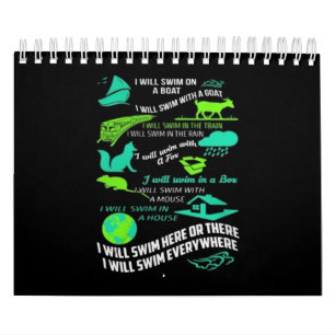 I Will Swim Here Or There I Will Swim Everywhere Calendar