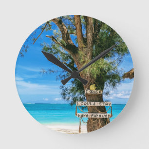 I Wish I Could Stay Here Forever Wall Clock