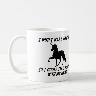 I WISH I WAS A UNICORN COFFEE MUG