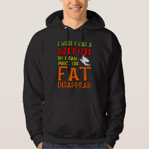 I Wish I Was A Witch Halloween Pumpkin Horror Ghos Hoodie