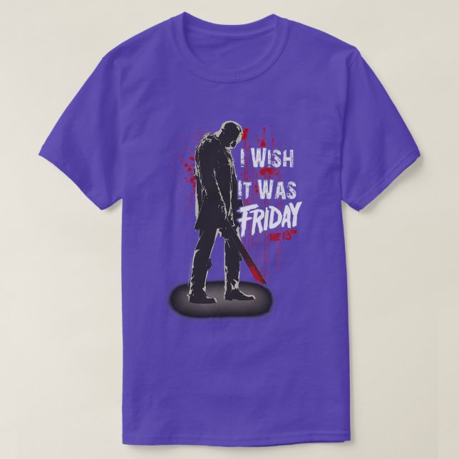 I Wish It Was Friday Lazy DIY Halloween Costume Ho T-Shirt (Design Front)