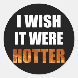 I Wish It Were Colder typography blue color Design Classic Round Sticker