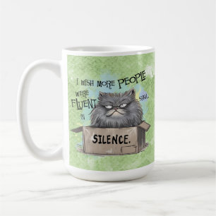 I wish more people were fluent coffee mug