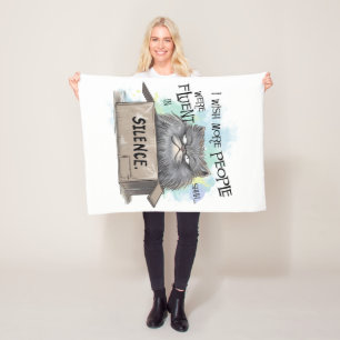 I wish more people were fluent fleece blanket