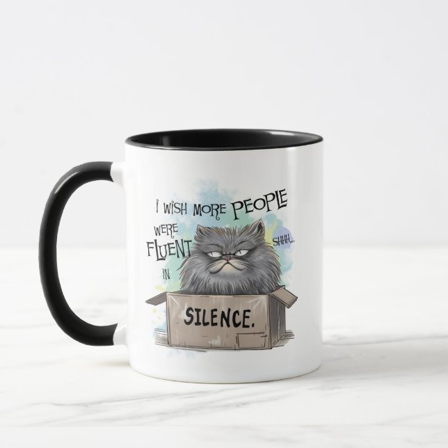 I wish more people were fluent mug (Left)