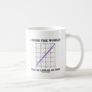 I Wish The World Was As Linear As This (Stats) Coffee Mug