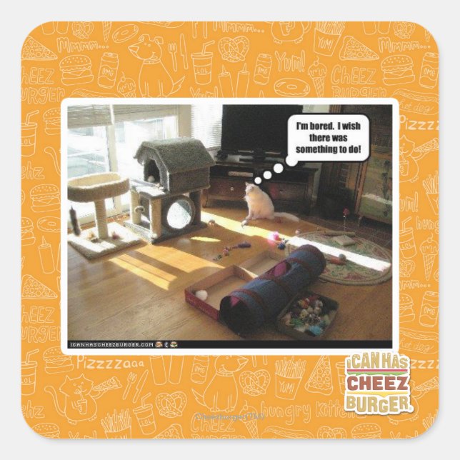 I wish there was something to do square sticker (Front)