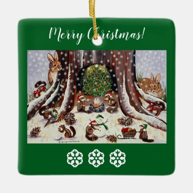 I wish we were invited ornament (Front)