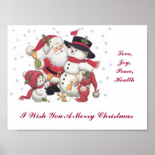 I Wish You A Merry Christmas Poster