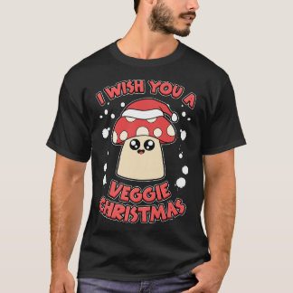 I Wish You A Veggie Christmas Vegetarian Vegan Chr T-Shirt