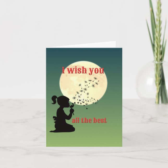 I wish you all well card (Front)
