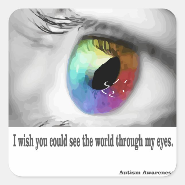 I wish you could see square sticker (Front)