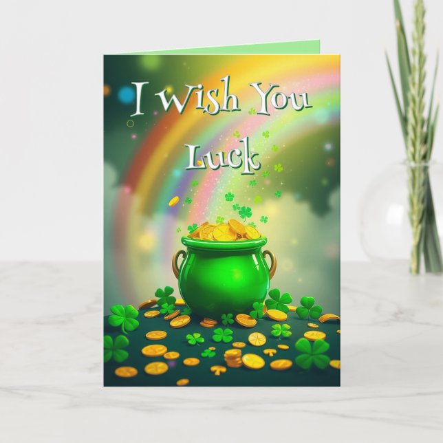 I Wish You Luck - St. Patrick's Day Card (Front)