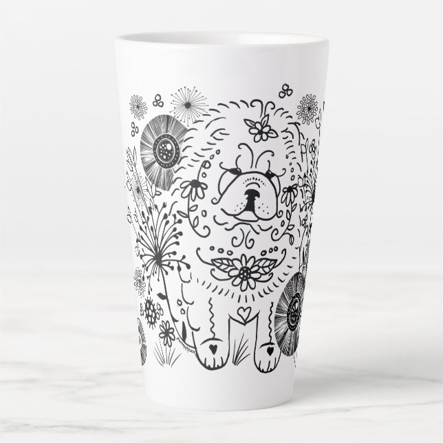 I WOKE UP LIKE THIS  Chow Latte mug (Front)