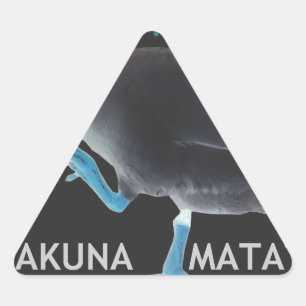 I Woke up Like This Hakuna Matata Triangle Sticker