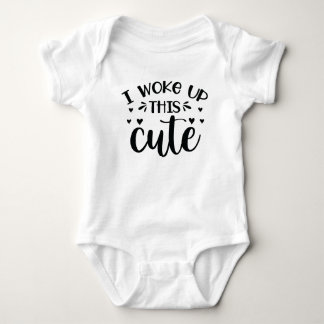 I woke up this cute baby bodysuit
