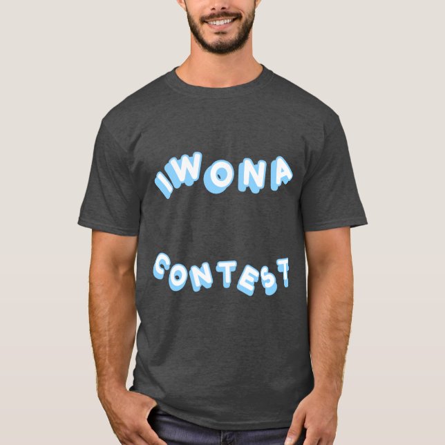 I Won A Contest Pastel Blue Men’s T-Shirt (Front)