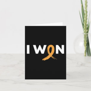 I Won Against Childhood Cancer Survivor  Card