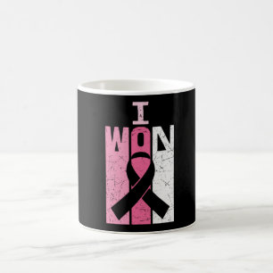 I Won Breast Cancer Awareness Survivor Women Gift Coffee Mug