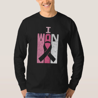 I Won Breast Cancer Awareness Warrior Survivor  T-Shirt