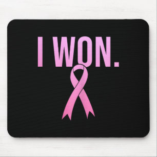 I Won Breast Cancer Survivor Awareness Month Pink Mouse Mat