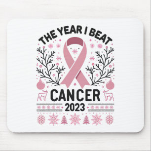 I Won Breast Cancer Survivor Women 2025 Funny Chri Mouse Mat