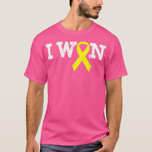 I WON Gold Ribbon Kid Support Childhood Cancer Awa T-Shirt