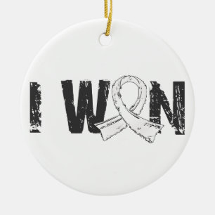 I Won Lung Cancer Ceramic Tree Decoration