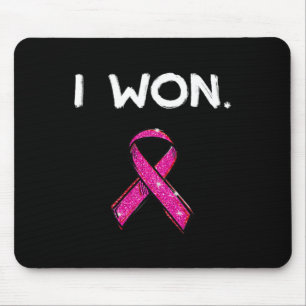 I Won Survivors  Breast Cancer Awareness  Pink  Mouse Mat