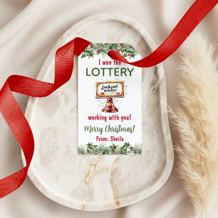 I Won the Lottery with You! Christmas Gift Tag