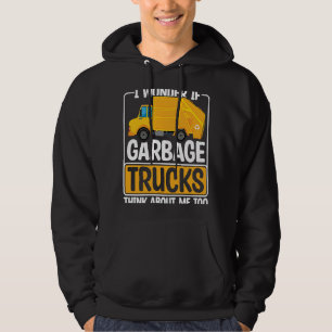 I Wonder If Garbage Trucks Recyling Outfit for Tod Hoodie
