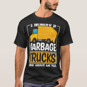 I Wonder If Garbage Trucks Recyling Outfit for Tod T-Shirt