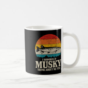I Wonder If Musky Think About Me Vintage Funny Mus Coffee Mug