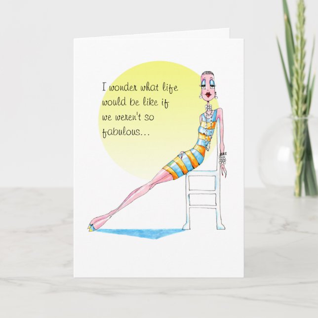 I wonder what life would be like thank you card (Front)