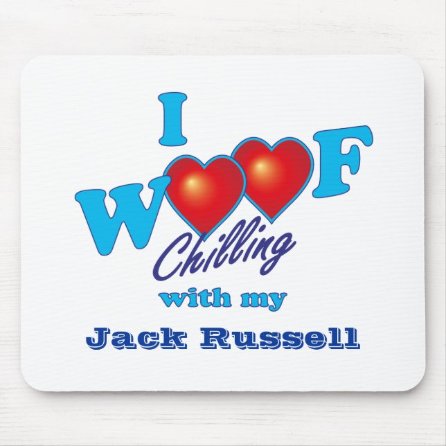 I Woof Jack Russell Mouse Mat (Front)