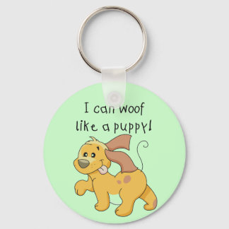 I Woof Like a Puppy Tshirts and Gifts Key Ring